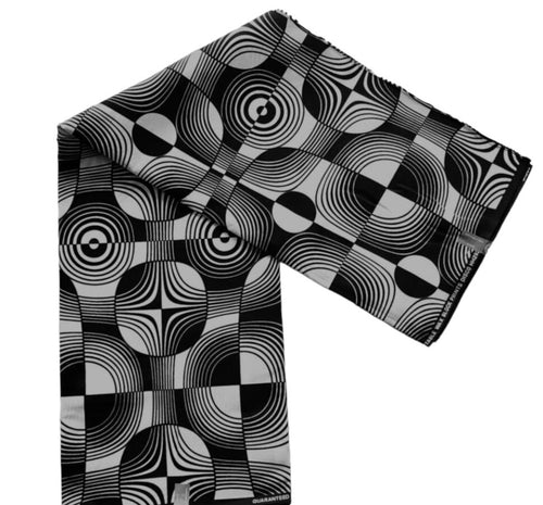 Monochrome African print fabric 100% cotton