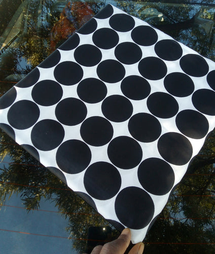 Black polka African print fabric 100% real cotton supper java