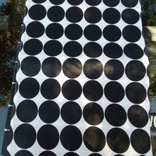 Black polka African print fabric 100% real cotton supper java