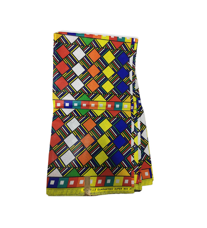 Cube African print material