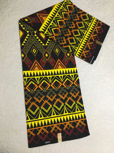Ethnic style African print material. 100% cotton