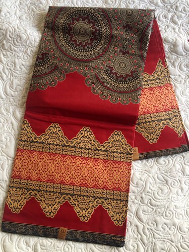 African Print fabric 100% cotton non-waxed.