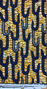 Super blue African print